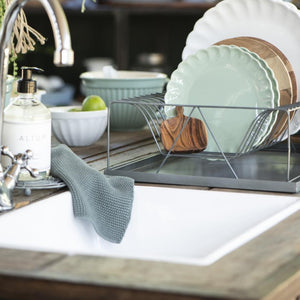 MYNTE Dish Cloth | Moss Green by IB LAURSEN (ib-laursen-dish-cloth-mynte-moss-greeen-knitted)