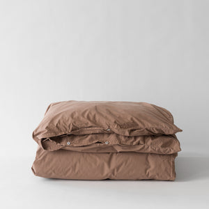 Cotton Duvet Cover 150X200 | Tan by TELL ME MORE (tell-me-more-duvet-cover-cotton-150x200-colour-tan)