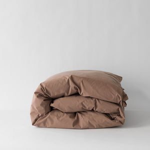 Cotton Duvet Cover 150X200 | Tan by TELL ME MORE (tell-me-more-duvet-cover-cotton-150x200-colour-tan)