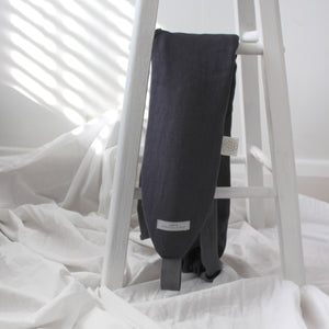 Belgian Pimlico Linen, Charcoal by YUYU BOTTLE (yuyu-bottle-yuyu-bottle-pimlico-linen-charcoal)