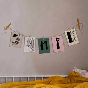 Alphabet Spaghetti by ATWTP - I Print by PAPER COLLECTIVE (paper-collective-alphabet-poster-print-i-print)