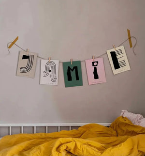 Alphabet Spaghetti by ATWTP - J Print by PAPER COLLECTIVE (paper-collective-alphabet-poster-print-j-print)