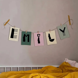 Alphabet Spaghetti by ATWTP - I Print by PAPER COLLECTIVE (paper-collective-alphabet-poster-print-i-print)