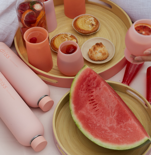 STEMM Silicone Glasses | Peach+Petal by PORTER GREEN (stemm-unbreakable-peach-petal)