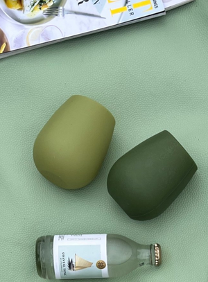 FEGG Silicone Tumblers | Sage+Olive by PORTER GREEN (fegg-unbreakable-silicone-tumblers-sage-olive)