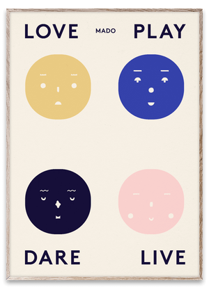 FOUR FEELINGS by ATWTP/Mado by PAPER COLLECTIVE (paper-collective-four-feelings-print)