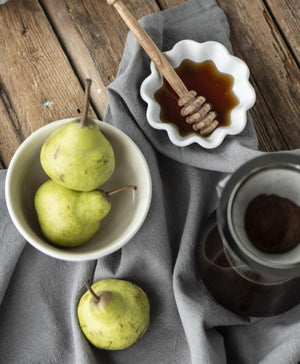 FREJA Cotton/Linen Tea Towel | Smoke by IB LAURSEN (ib-laursen-tea-towel-freja-linen-cotton-smoke)