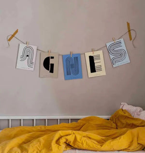 Alphabet Spaghetti by ATWTP - S Print by PAPER COLLECTIVE (paper-collective-alphabet-poster-print-s-print)