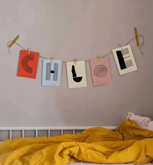 Alphabet Spaghetti by ATWTP - O Print by PAPER COLLECTIVE (paper-collective-alphabet-poster-print-o-print)