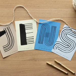 Alphabet Spaghetti by ATWTP - S Print by PAPER COLLECTIVE (paper-collective-alphabet-poster-print-s-print)