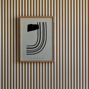 Alphabet Spaghetti by ATWTP - J Print by PAPER COLLECTIVE (paper-collective-alphabet-poster-print-j-print)