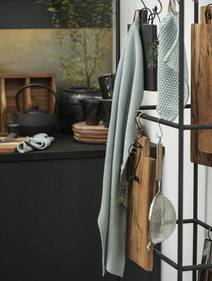 MYNTE Kitchen Towel | Dusty Green by IB LAURSEN (ib-laursen-towel-mynte-dusty-green-knitted)