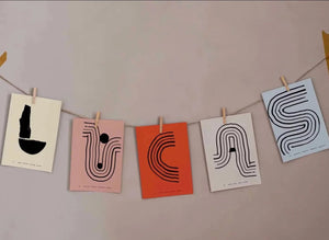 Alphabet Spaghetti by ATWTP - L Print by PAPER COLLECTIVE (paper-collective-alphabet-poster-print-l-print)