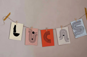 Alphabet Spaghetti by ATWTP - S Print by PAPER COLLECTIVE (paper-collective-alphabet-poster-print-s-print)