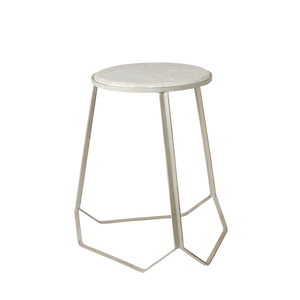 Marcello Iron and Marble Stool - Grey by IB LAURSEN (affari-of-sweden-marcello-stool-s-grey)