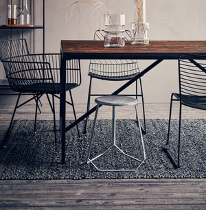 Marcello Iron and Marble Stool - Grey by IB LAURSEN (affari-of-sweden-marcello-stool-s-grey)