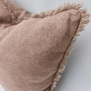 Matera Stonewashed Linen Lumbar Cushion | Clay by MACEY & MOORE (m-m-matera-stonews-muted-clay)