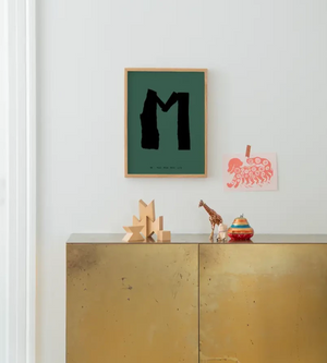 Alphabet Spaghetti by ATWTP - M Print by PAPER COLLECTIVE (paper-collective-alphabet-poster-print-m-print)