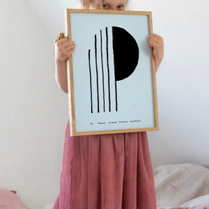 Alphabet Spaghetti by ATWTP - P Print by PAPER COLLECTIVE (paper-collective-alphabet-poster-print-p-print)