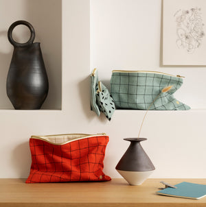 Pouch Oscar L | Celadon by La Cerise Sur Le Gateau (la-cerise-sur-la-gateau-pouch-oscar-celadon-l)