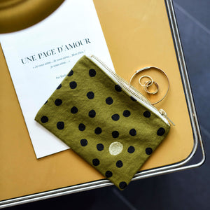 Pouch Polka S | Lichen by La Cerise Sur Le Gateau (la-cerise-sur-la-gateau-pouch-polka-lichen-s)