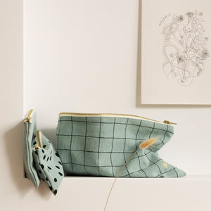 Pouch Polka S | Celadon by La Cerise Sur Le Gateau (la-cerise-sur-la-gateau-pouch-polka-celadon-s)