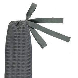 Long hot water bottle 100% Cotton Waffle |Grey by YUYU BOTTLE (yuyu-bottle-yuyu-bottle-waffle-grey)