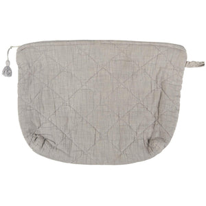 Quilted Travel Pouch - Ash Grey by IB LAURSEN (ib-laursen-toiletry-bag-quilted-ash-grey)