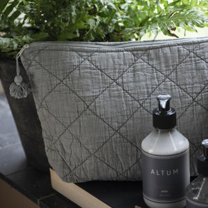 Quilted Travel Pouch - Green Mist by IB LAURSEN (ib-laursen-toiletry-bag-quilted-green-mist)