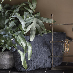 Quilted Travel Pouch - Deep Blue by IB LAURSEN (ib-laursen-toiletry-bag-quilted-historical-blue)