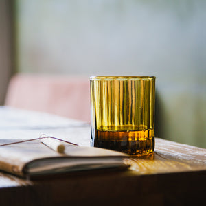 REED TUMBLER Set of 4 | Amber by BRUT (brut-tumbler-reed-amber)