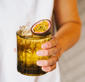 REED TUMBLER Set of 4 | Amber by BRUT (brut-tumbler-reed-amber)