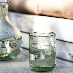 RICH Drinking Glass Set of 4 | Green by HOUSE DOCTOR (house-doctor-glass-rich-light-green)