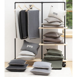 Sylt Cushion 50x50 | Mud by DAVID FUSSENEGGER (mud-sylt-cushion)