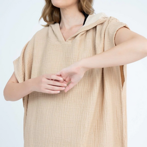 Flow Kids Poncho M/L | Mustard by ANZA TEXTILE COMPANY (anza-flow-poncho-m02-mustard)
