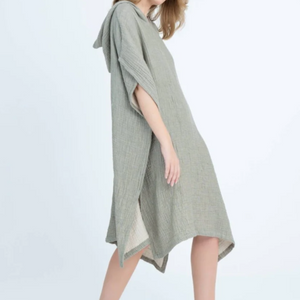 Flow Kids Poncho M/L | Olive Grey by ANZA TEXTILE COMPANY (anza-flow-poncho-m02-olive-grey)
