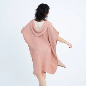 Flow Kids Poncho M/L | Terracotta by ANZA TEXTILE COMPANY (anza-flow-poncho-m02-terracotta)