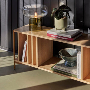 SPLIT Pots Set Of 2 | Green by HUBSCH (hubsch-split-post-green-2)