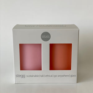 STEGG Silicone Highball Glasses | Peach+Petal by PORTER GREEN (stegg-unbreakable-silicone-highball-glasses-peach-peta)