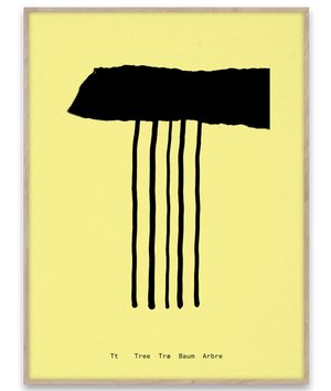 Alphabet Spaghetti by ATWTP - T Print by PAPER COLLECTIVE (paper-collective-alphabet-poster-print-t-print)