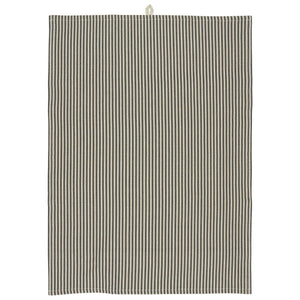 Cotton Tea Towel | Beige/Black Fine Stripe by IB LAURSEN (ib-laursen-tea-towel-beige-black-thin-stripes)