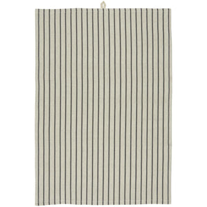 Cotton Tea Towel | Beige/Black Stripe by IB LAURSEN (ib-laursen-tea-towel-beige-w-black-stripes)