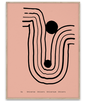 Alphabet Spaghetti by ATWTP - U Print by PAPER COLLECTIVE (paper-collective-alphabet-poster-print-u-print)