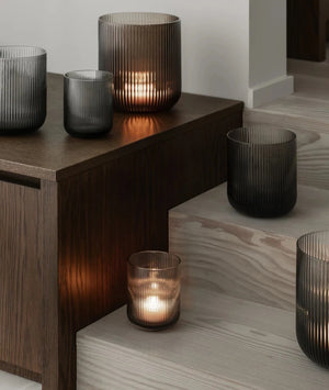 VEN Hurricane Lantern S - Smoke by BLOMUS (blomus-ven-hurricane-lamp-smoke-small)