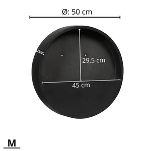 WALLY Wall Planter M 50cm | Grey by POTTERY POTS (pottery-pots-wally-hanging-m-fiberstone-o-50-00-grey)