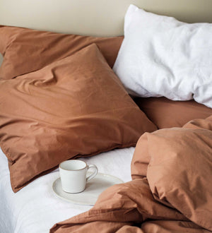 Cotton Duvet Cover 150X200 | Tan by TELL ME MORE (tell-me-more-duvet-cover-cotton-150x200-colour-tan)