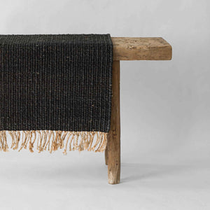 Hemp Rug 60X90 | Black by TELL ME MORE (tell-me-more-hemp-rug-60x90-colour-black)