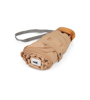 Micro Umbrella | Almond/Camille by ANATOLE (anatole-cream-beige-folding-micro-umbrella-camille)