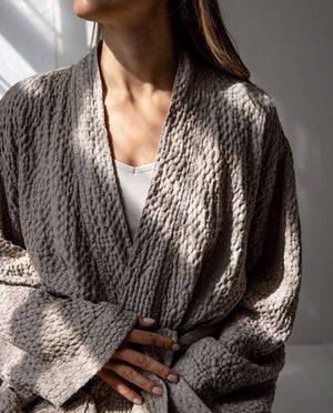 Santo Robe S/M | Stone Beige by TELL ME MORE (tell-me-more-santo-robe-s-m-stone-beige)