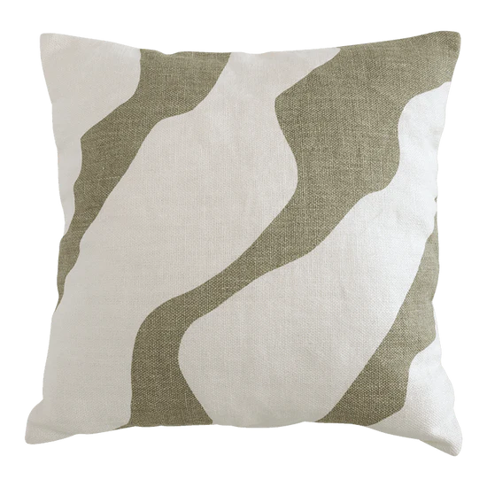 Flusso Cushion | Moss/Stone by URBAN NATURE CULTURE (flusso-cushion-moss-stone)